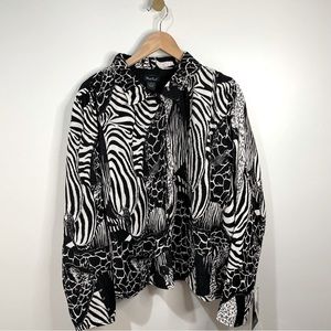 West End | Button Reversible Long Sleeve Blouse